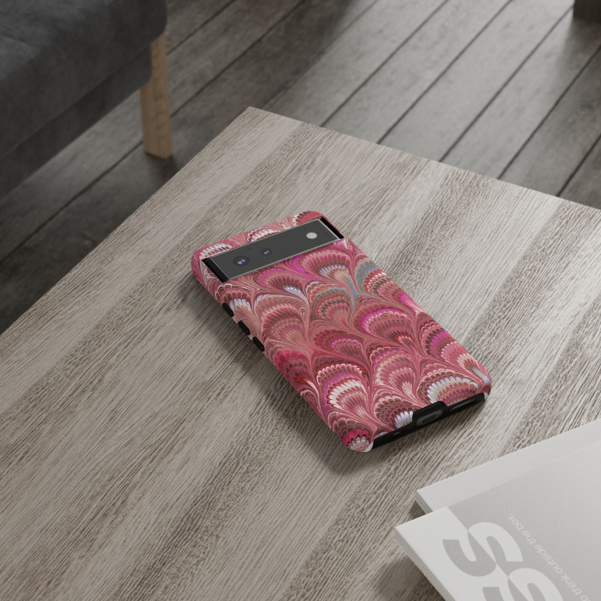 Shades of Pink Marbled Phone Case —  Dual Layer - Tough Protective Phone Cover