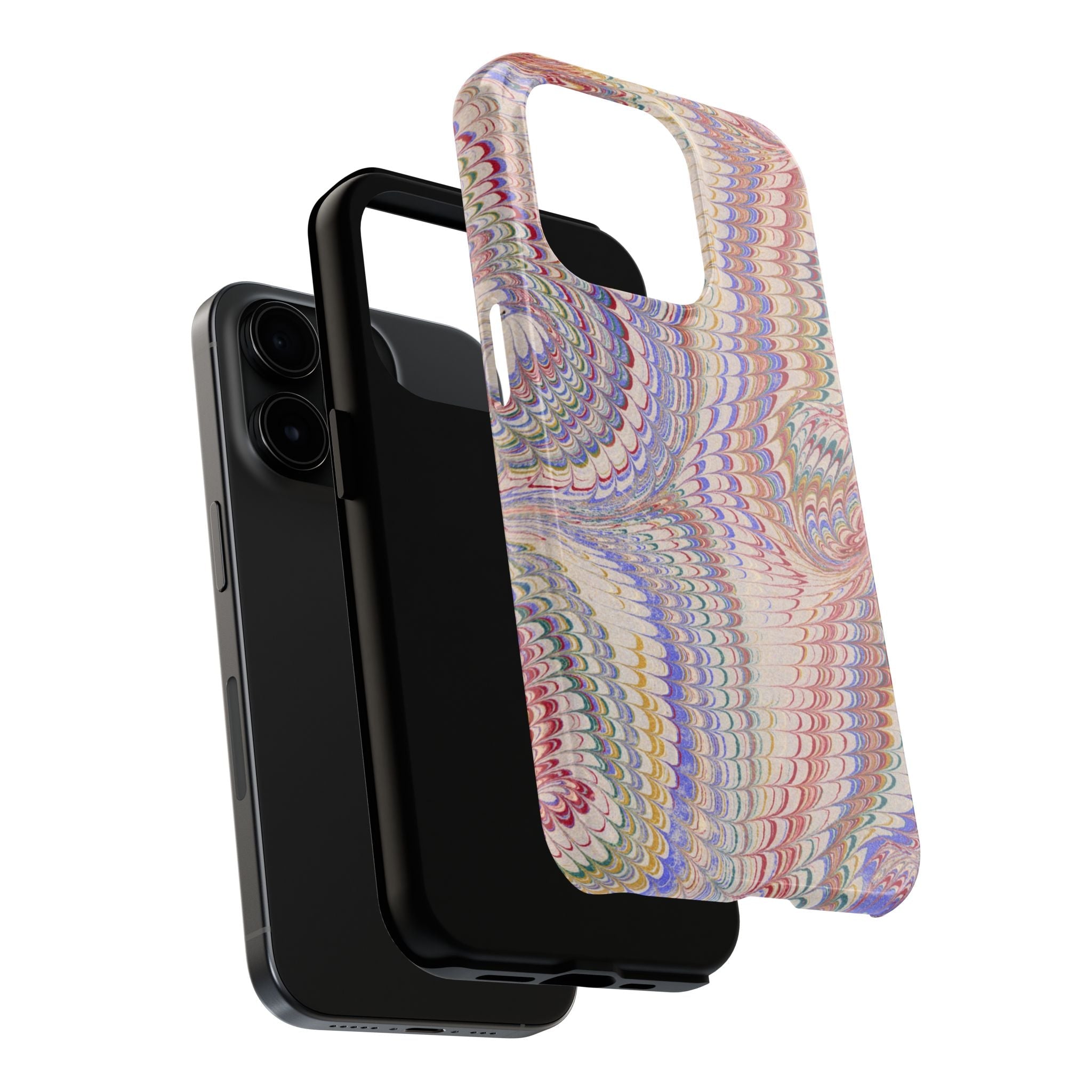 Marbled Pastel Pink Italian Vintage Design - iPhone & Samsung