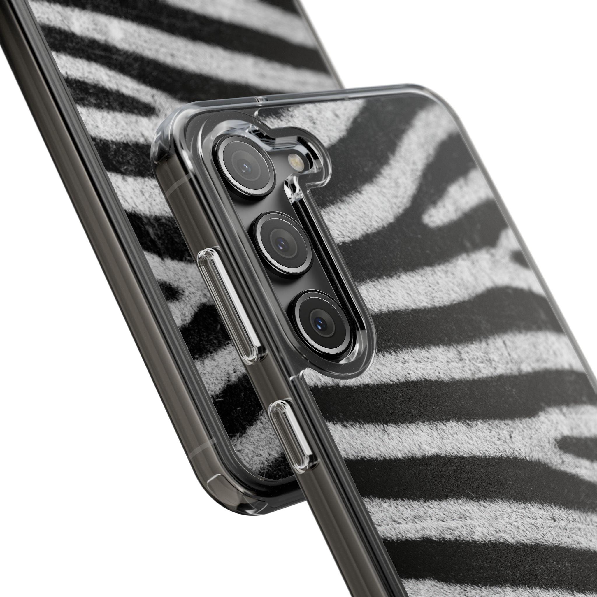 Clear Cases Black and White Zebra Stripes