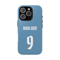 Erling Haaland PowerStrike – Rugged Dual-Layer Protection & Slim Profile | Compatible with iPhone 8 to 16 Pro Max & Samsung Galaxy S10 to S25 Ultra
