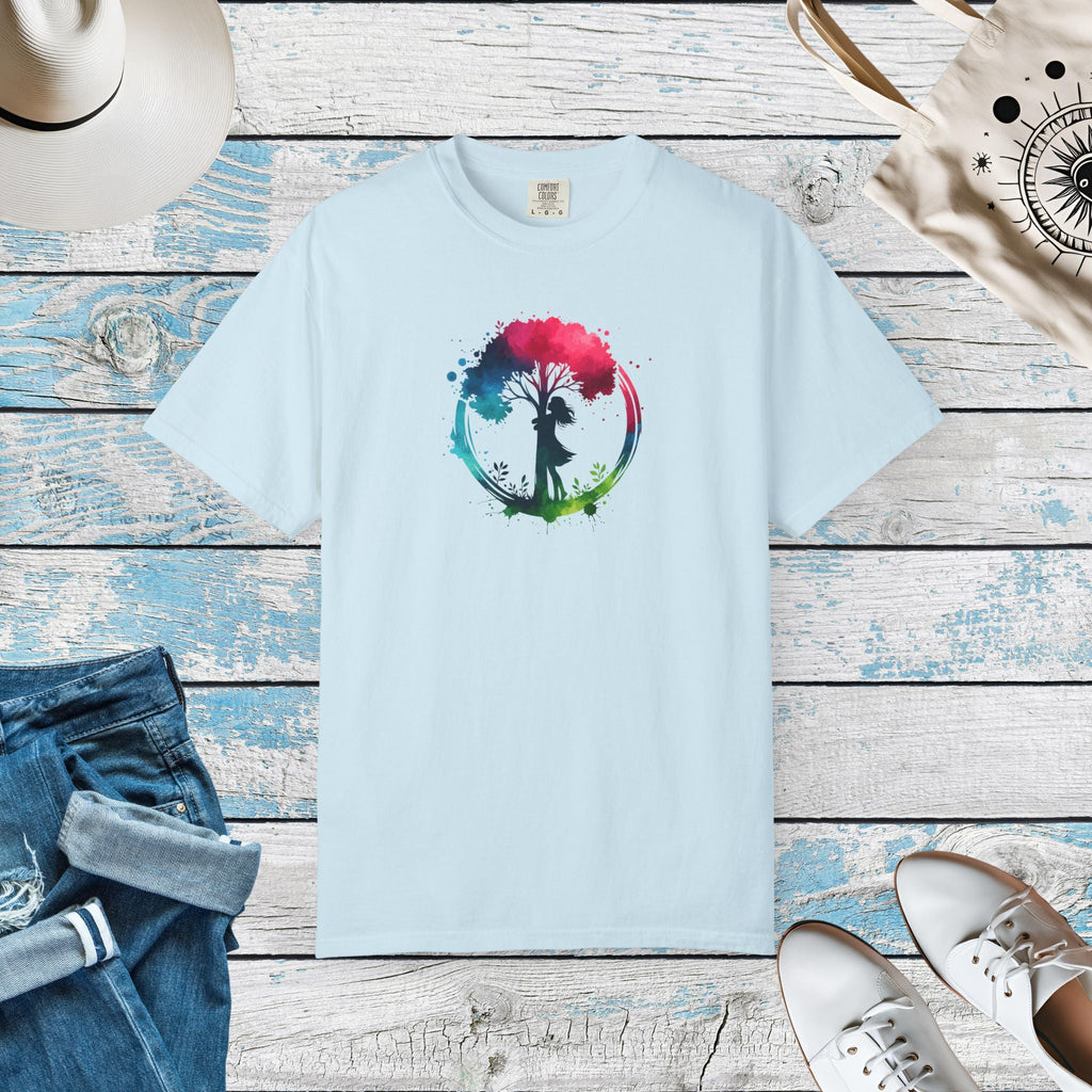 Girl Hugging Tree Tee - World Environment Day - DipaliZ