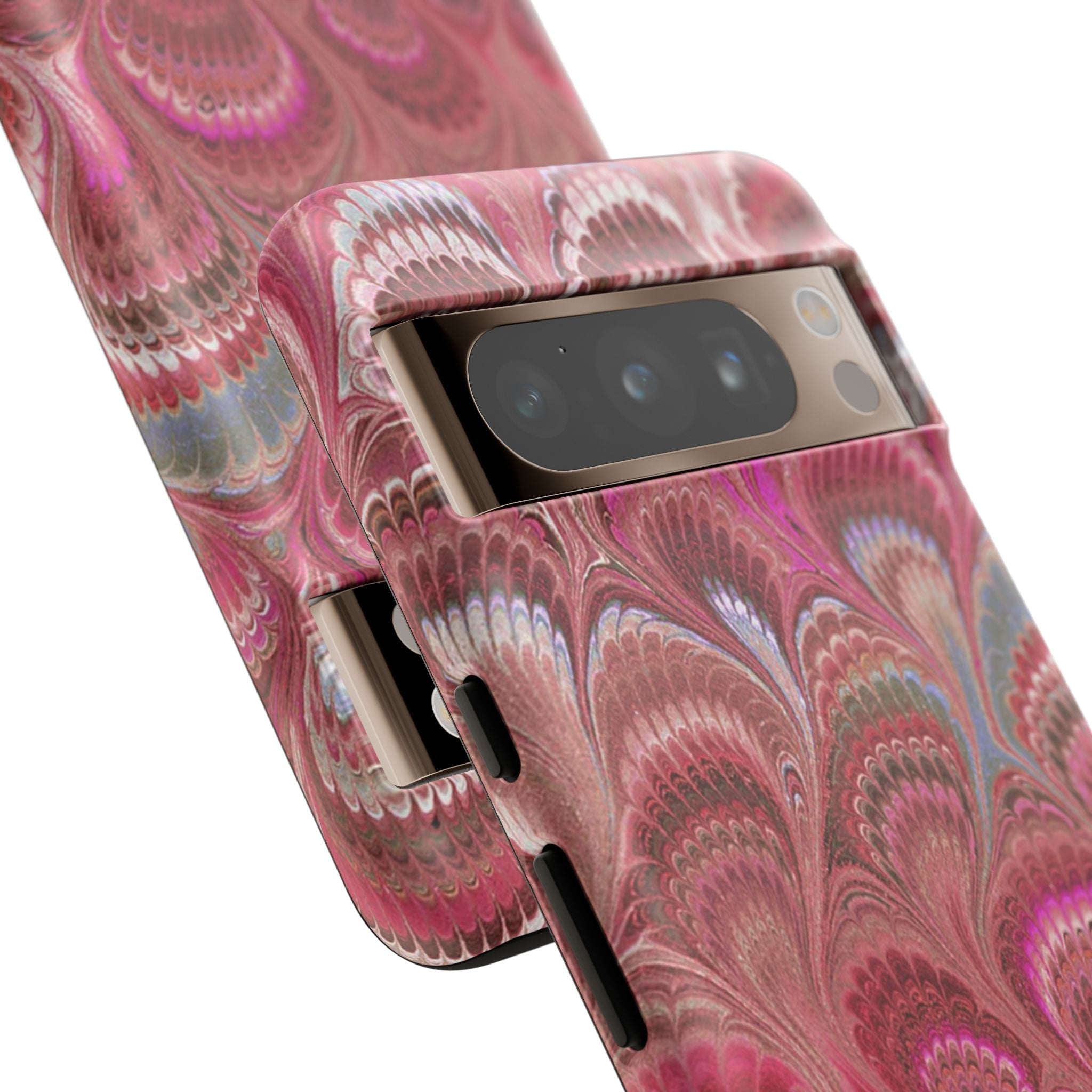 Shades of Pink Marbled Phone Case —  Dual Layer - Tough Protective Phone Cover