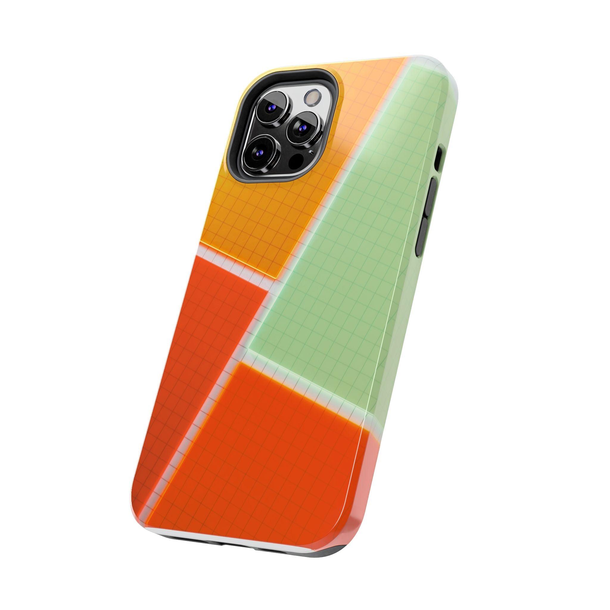 Four Colors Blocks With Shades Tough Phone Cases