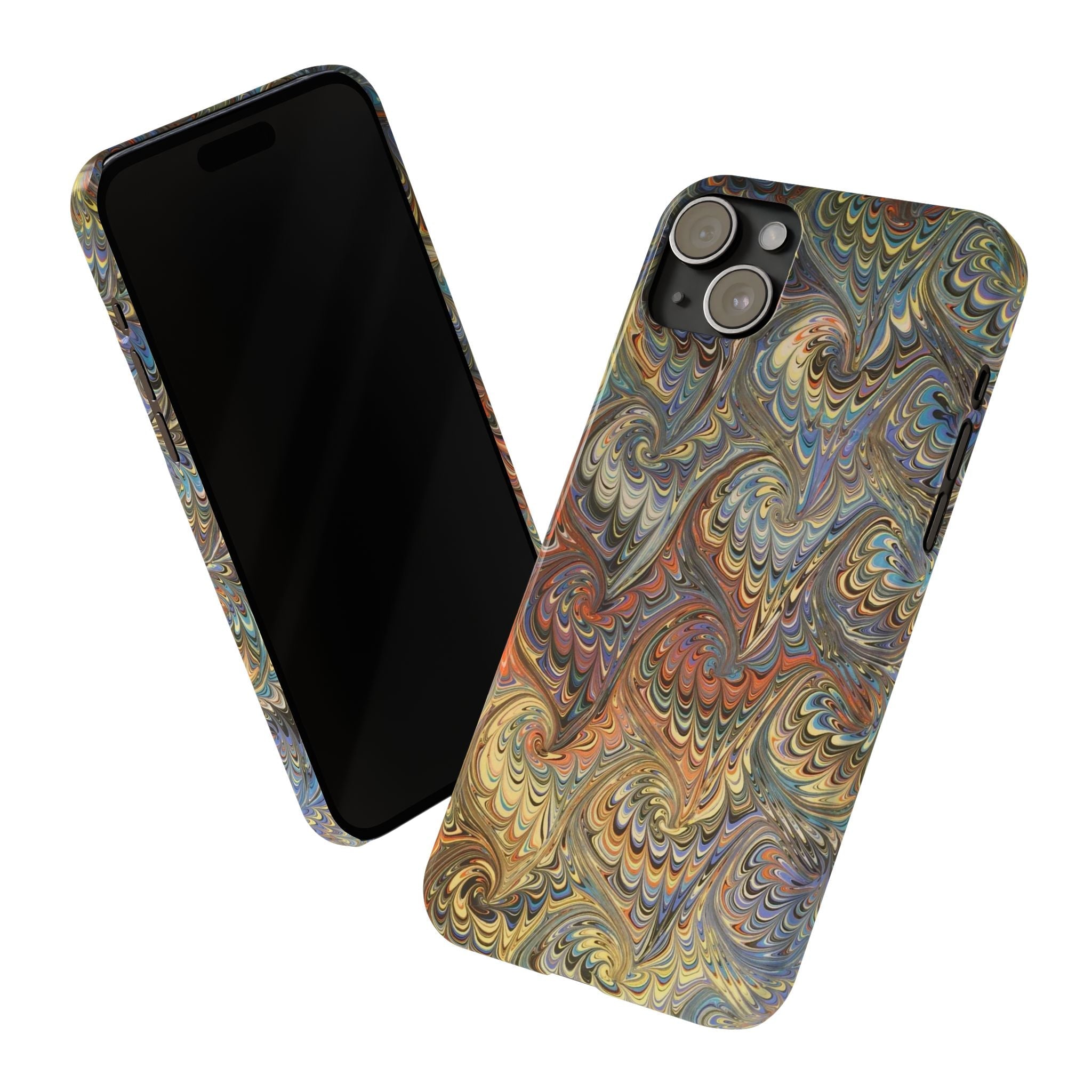 Golden Fall Colors Italian Traditional Marble Design
