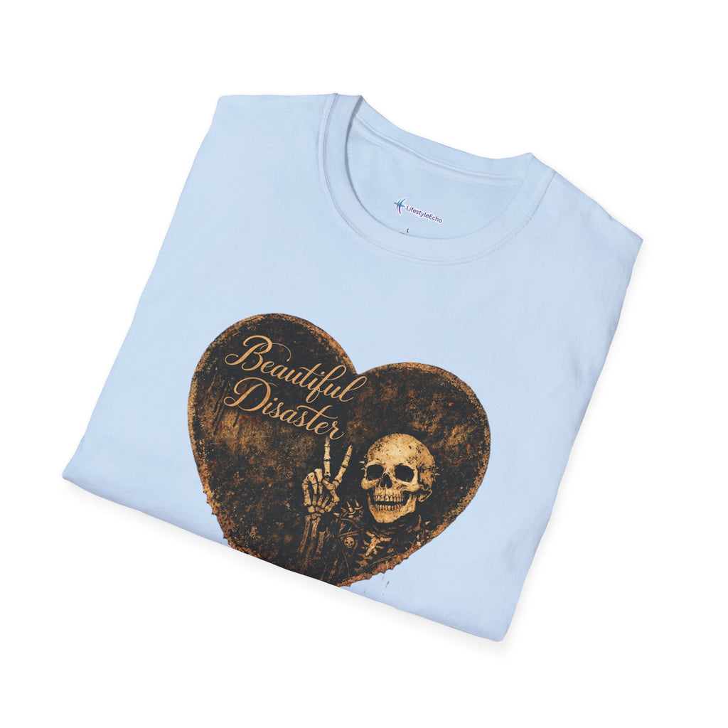 Beautiful Disaster Heart T-Shirt — Heart Graphic 'Beautiful Disaster' Tee