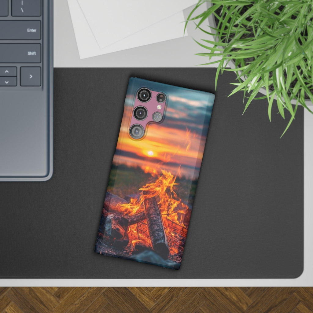 Woodland Fire Phone Case – Warmth of Nature’s Blaze on Your Device