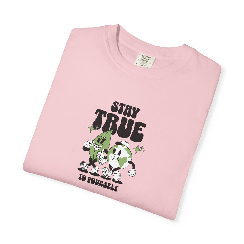 Relaxed Fit Tee - Earth Leaves Cozy Comfort Colors - DipaliZ