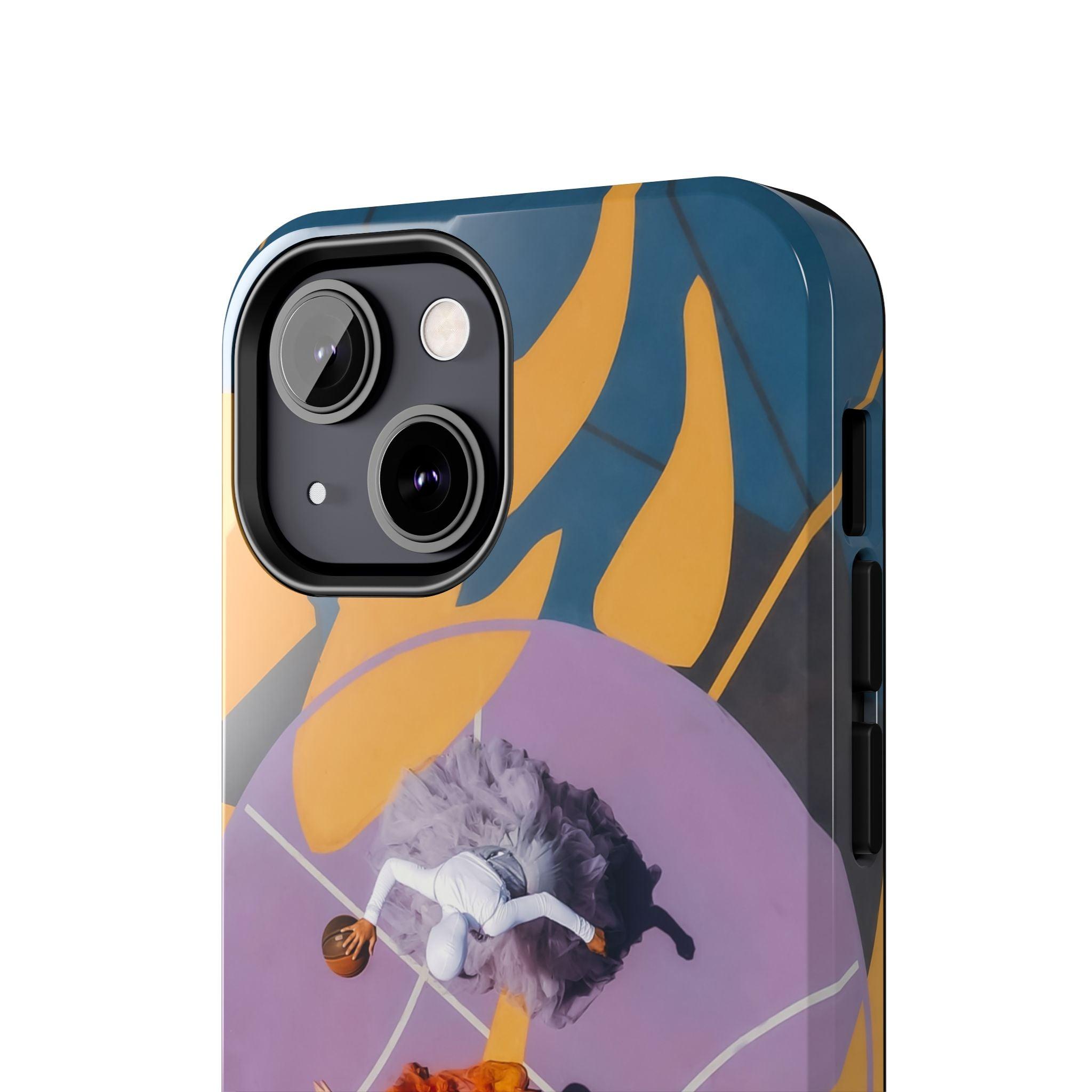 Two Womens Play basket ball Tough Phone Cases