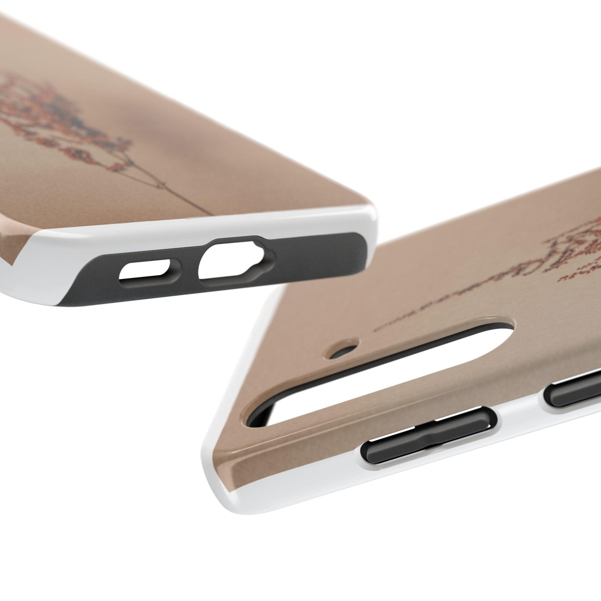 Brown Dry Leaf Tough Phone Cases