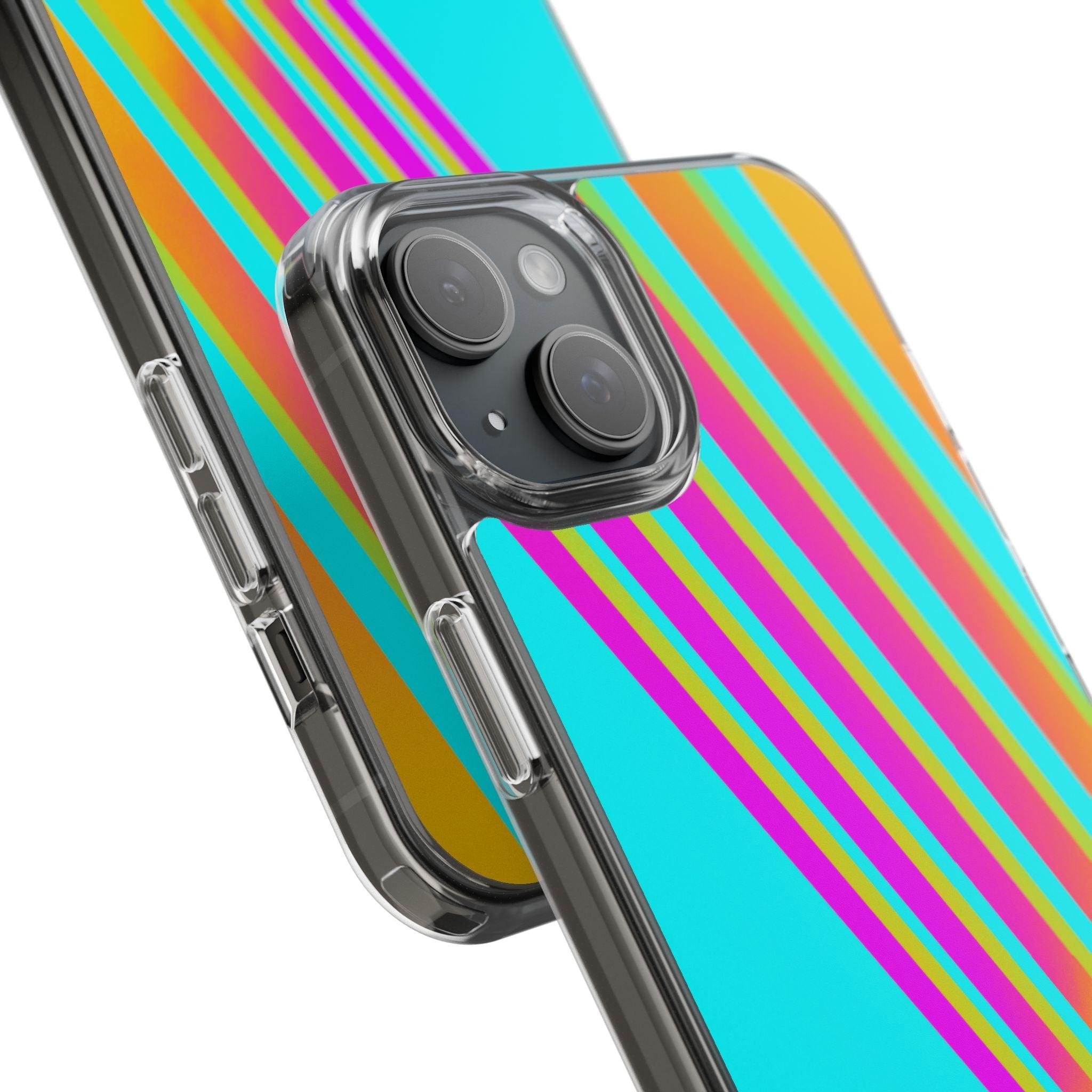 Abstract Pattern With Vibrant Color Clear Cases