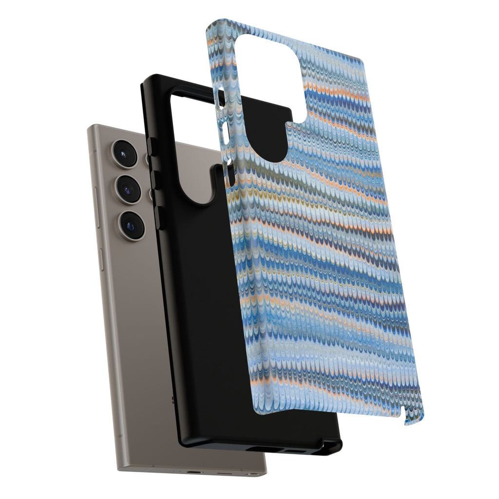 Blue Marbled Vintage Marbled Design - Tough Cases