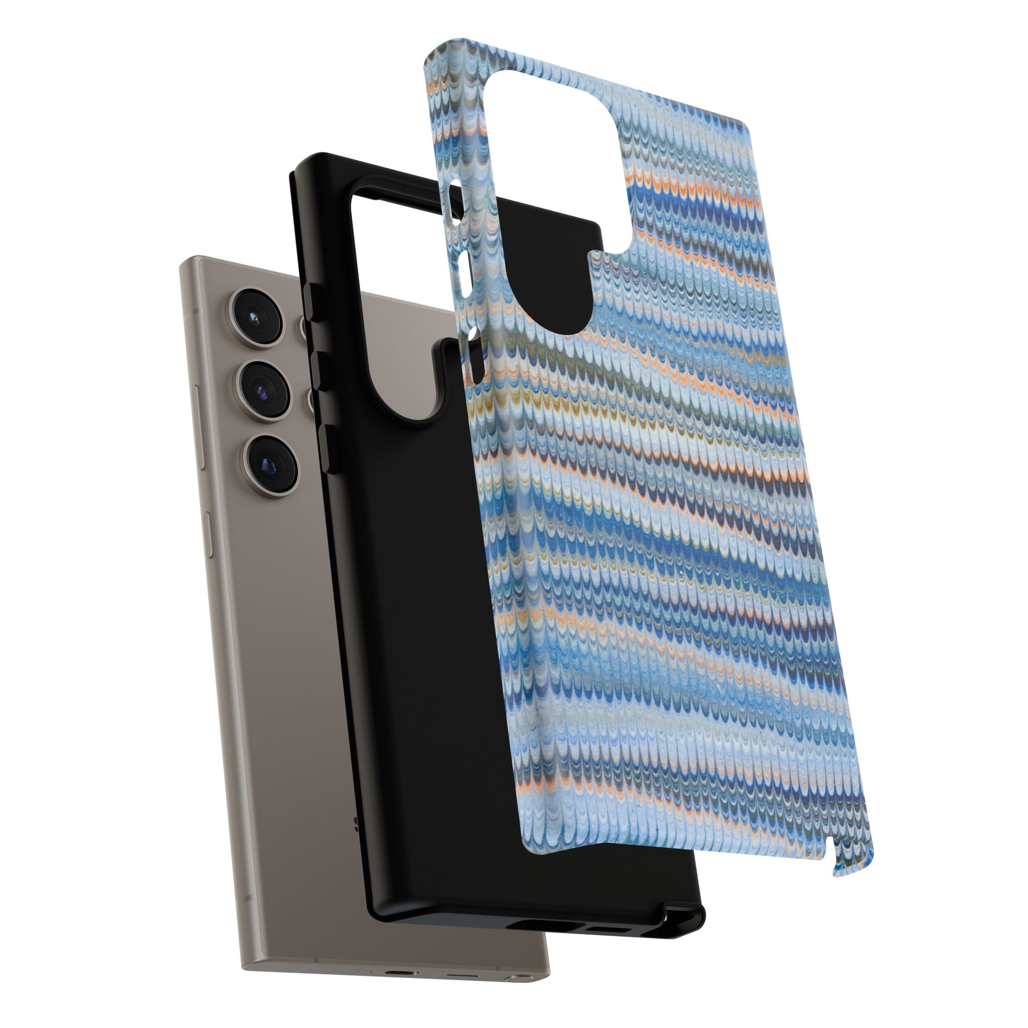 Blue Marbled Vintage Marbled Design - Tough Cases