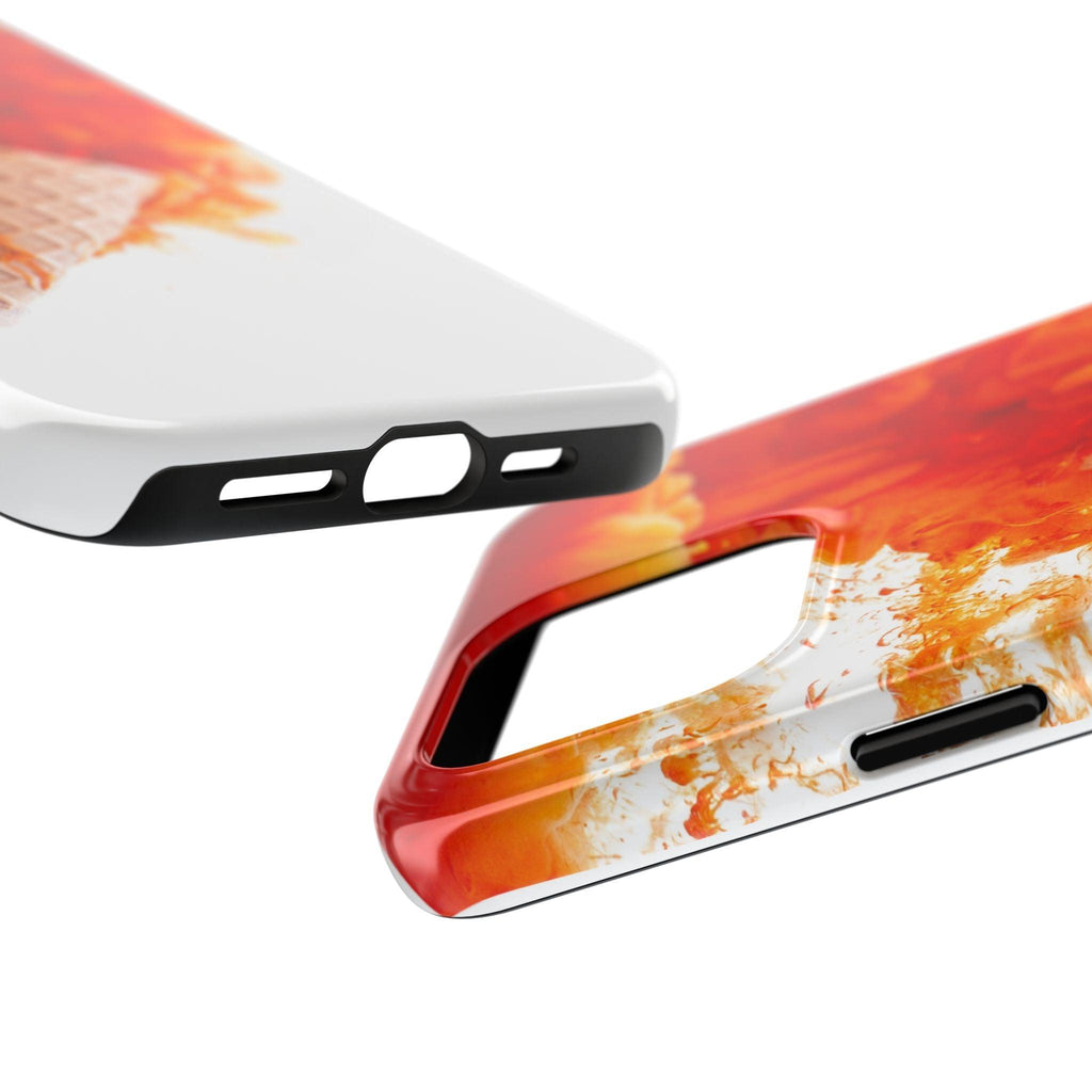 Ice Cream With Flame Of Colors Tough Phone Cases