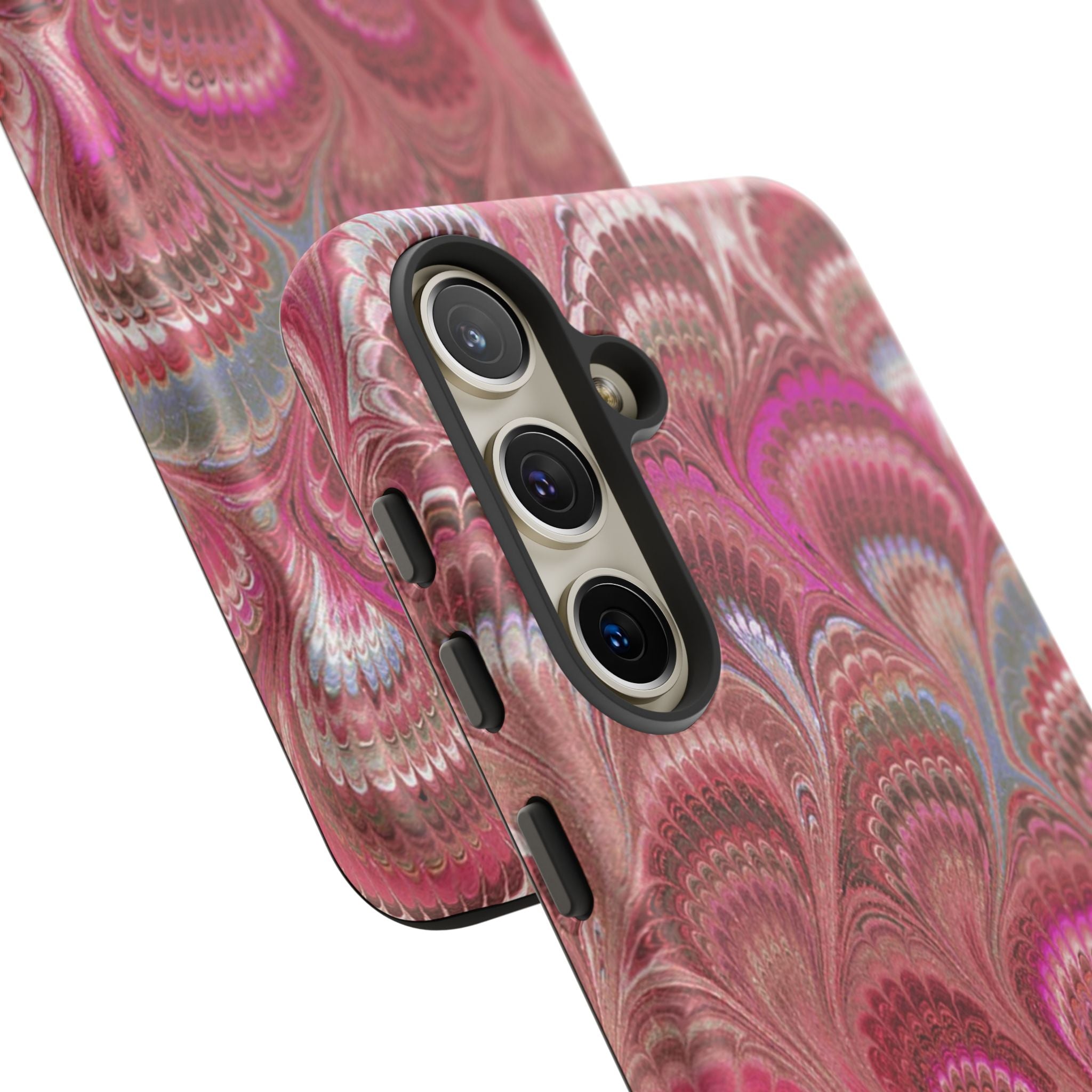 Shades of Pink Marbled Phone Case —  Dual Layer - Tough Protective Phone Cover