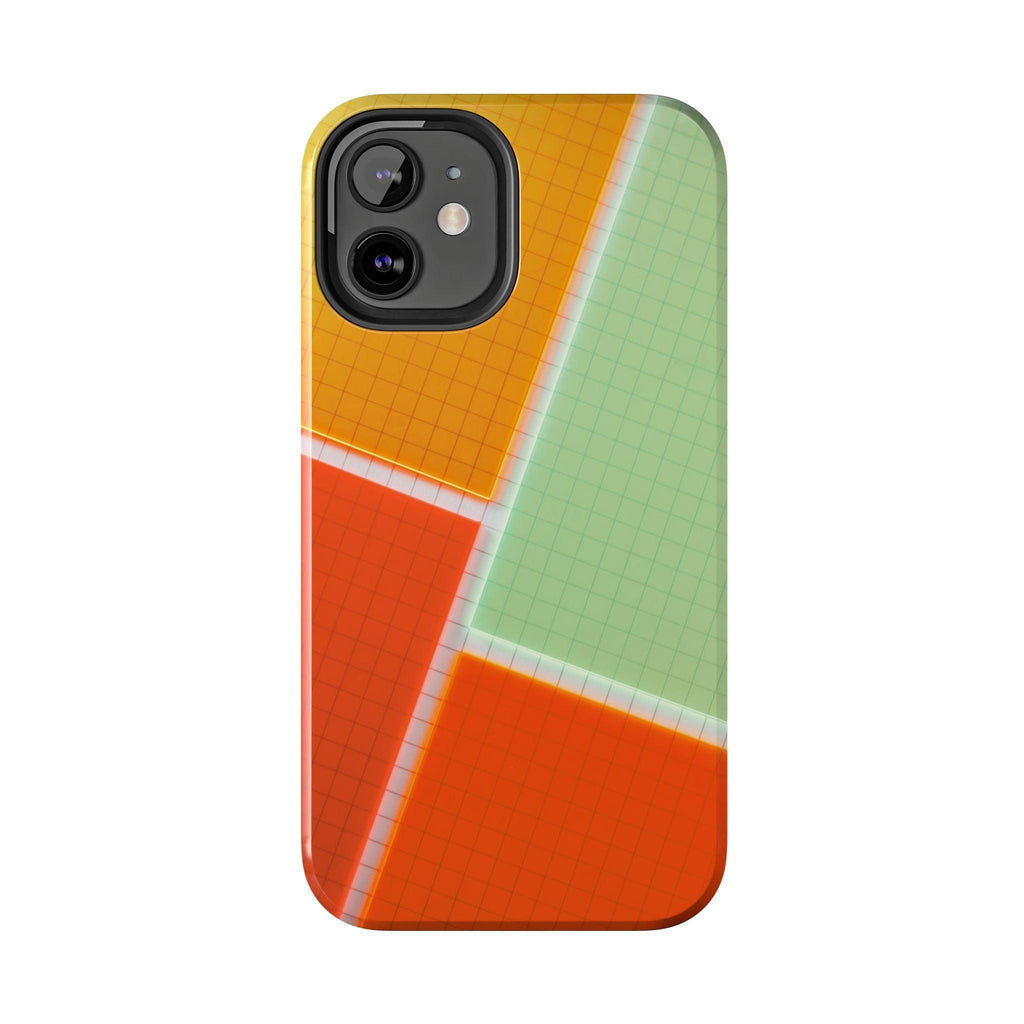 Four Colors Blocks With Shades Tough Phone Cases