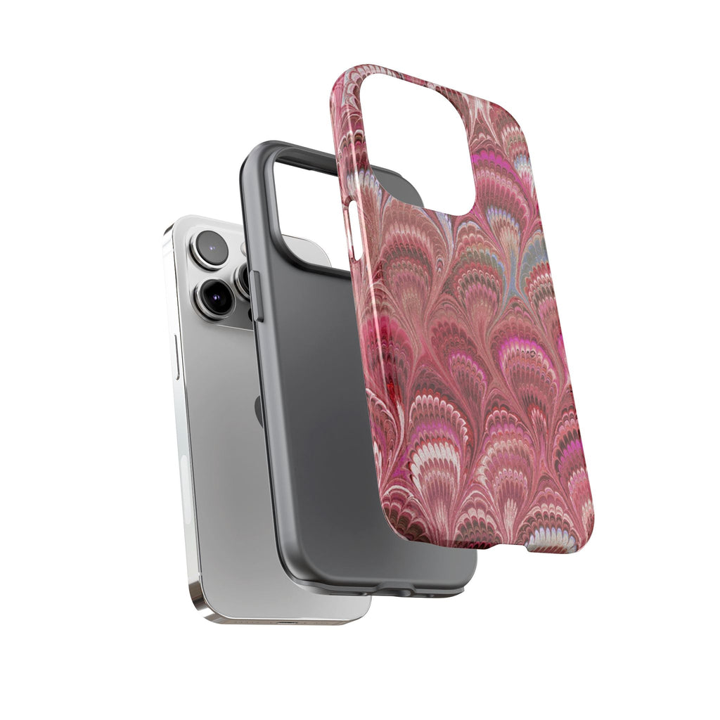 Shades of Pink Marbled Phone Case —  Dual Layer - Tough Protective Phone Cover