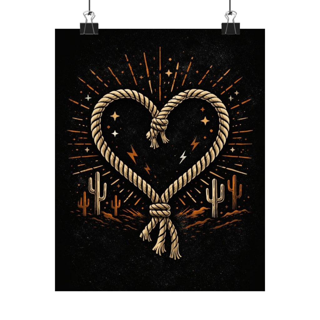 Rope Heart Desert Poster