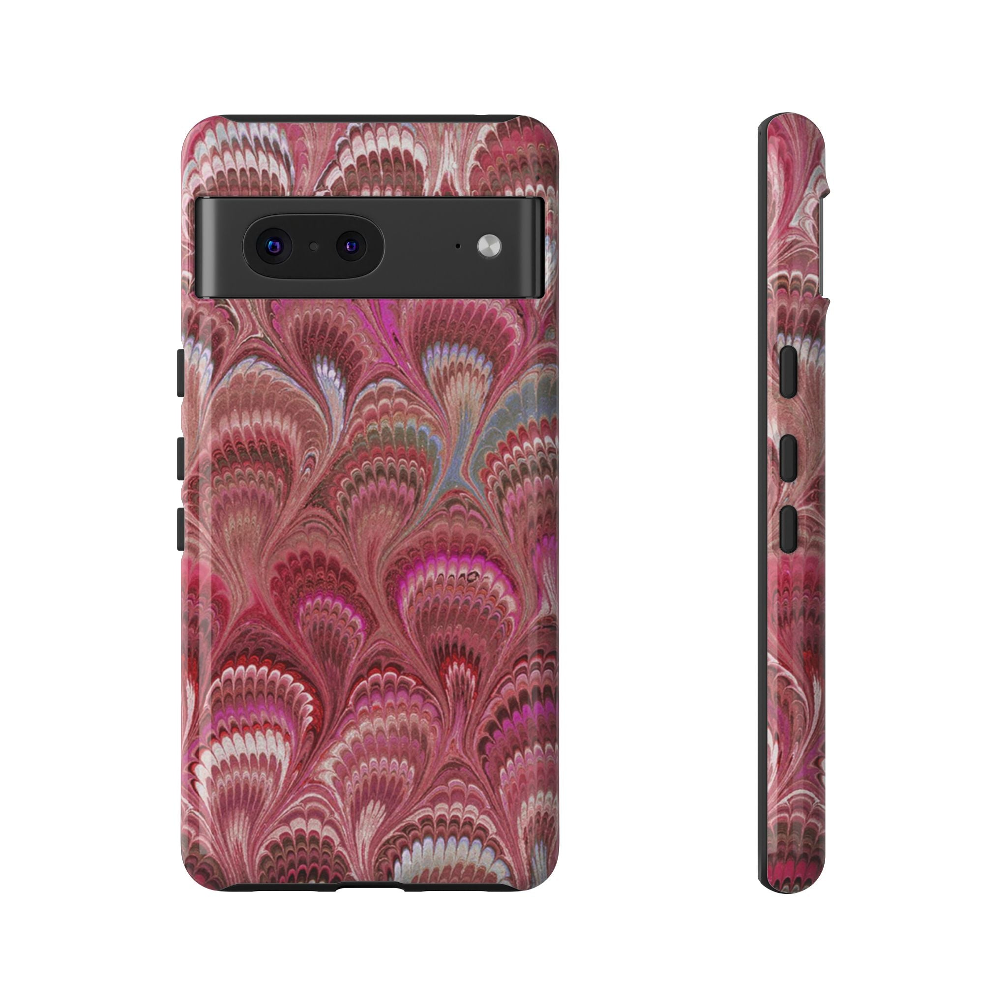 Shades of Pink Marbled Phone Case —  Dual Layer - Tough Protective Phone Cover