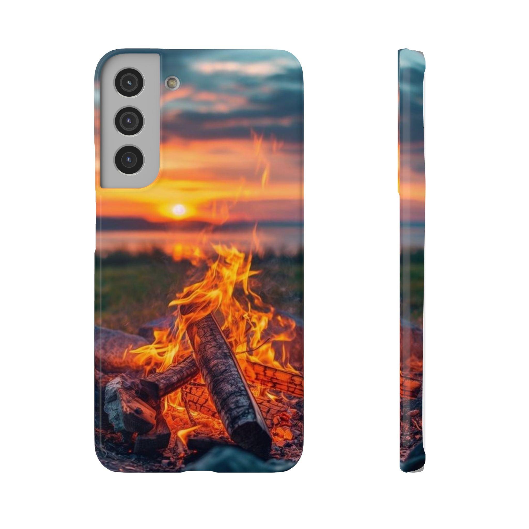 Woodland Fire Phone Case – Warmth of Nature’s Blaze on Your Device