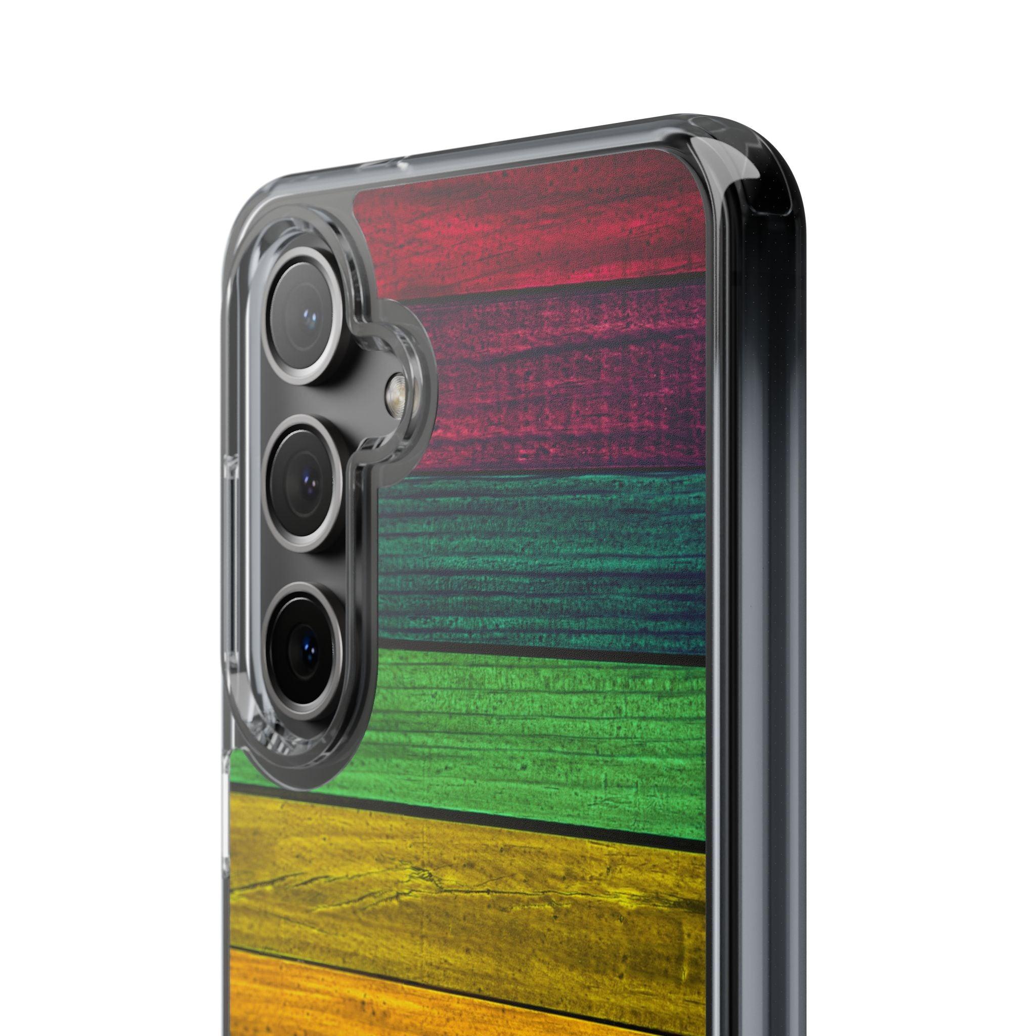 Rainbow On Woods Clear Cases