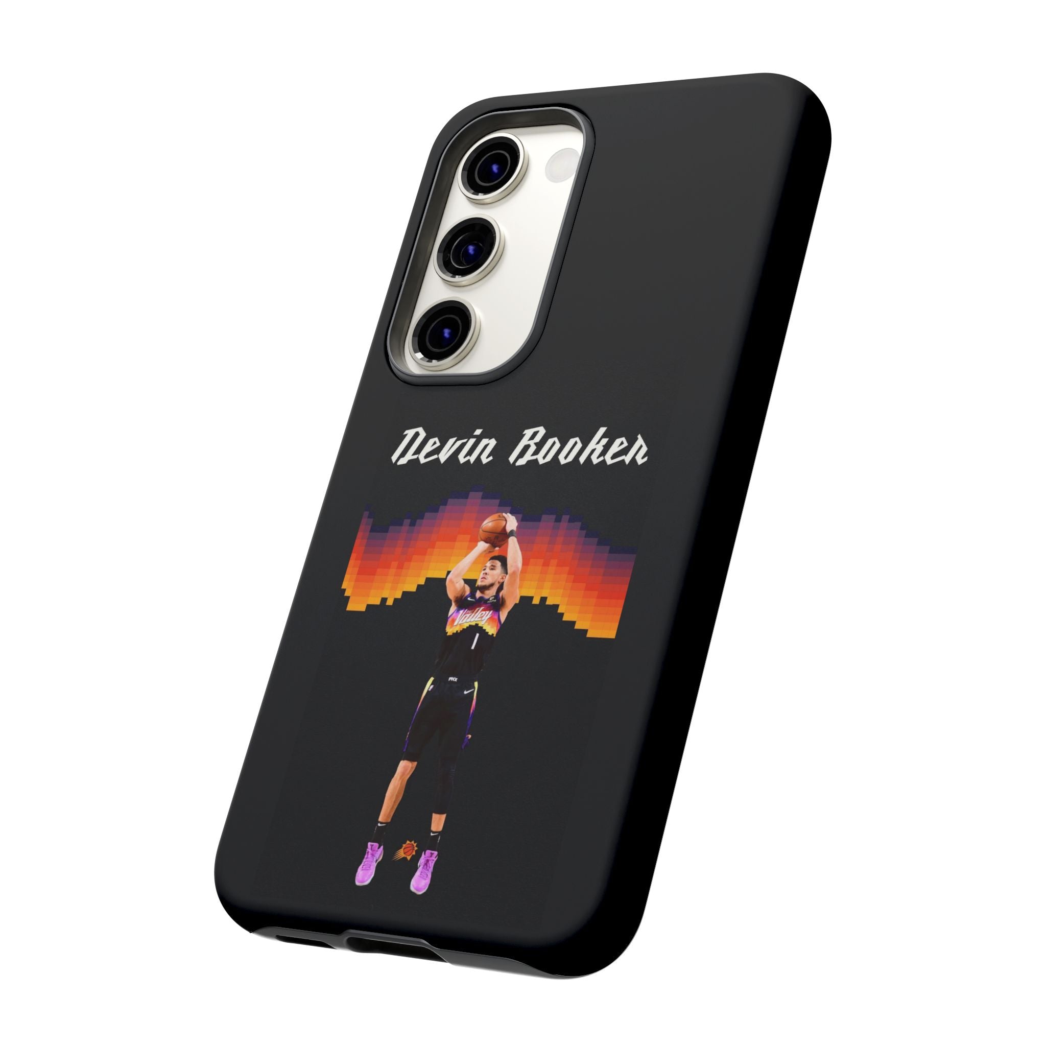 Devin Booker Precision Blaze Series – Dual-Layer ShockGuard Protection | Fits iPhone 8–16 Pro Max & Samsung Galaxy S10–S25 Ultra