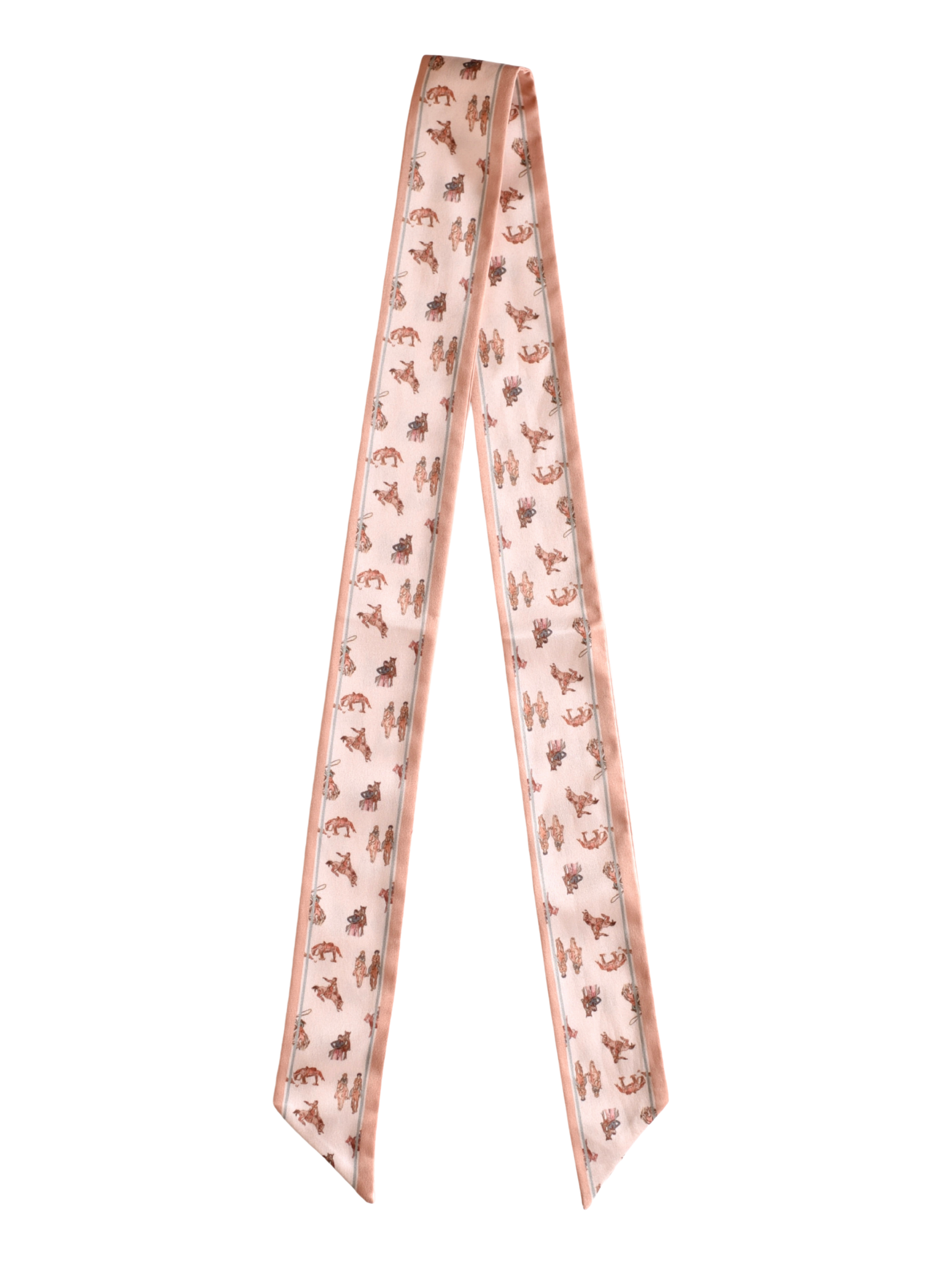 Saddle Club Silk Western Cowgirl Twilly Scarf