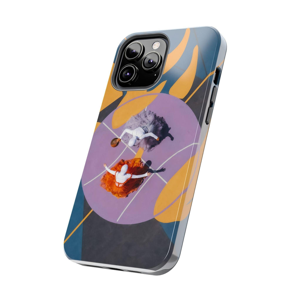 Two Womens Play basket ball Tough Phone Cases