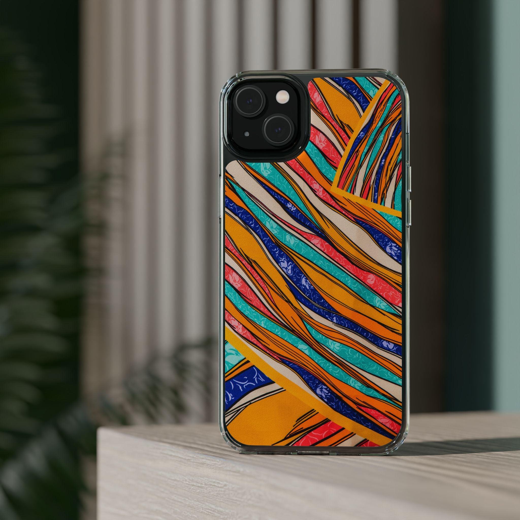 Clear Cases Stripes of  Powerful Colors