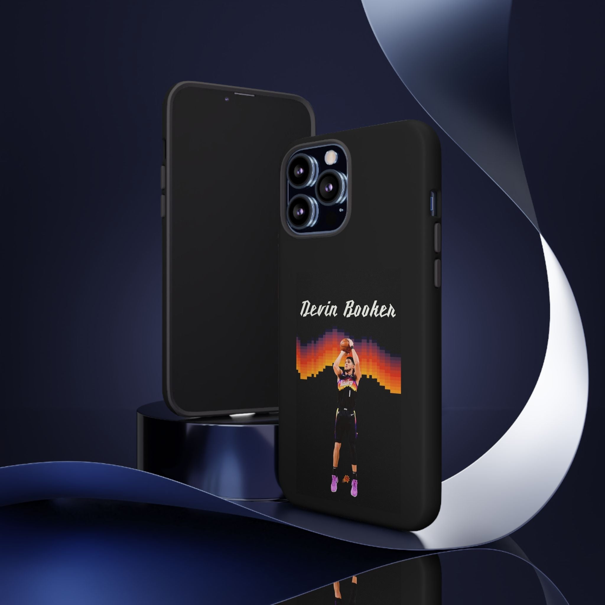 Devin Booker Precision Blaze Series – Dual-Layer ShockGuard Protection | Fits iPhone 8–16 Pro Max & Samsung Galaxy S10–S25 Ultra