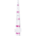 6G Clear Acrylic Glitter Purple Heart Confetti Taper