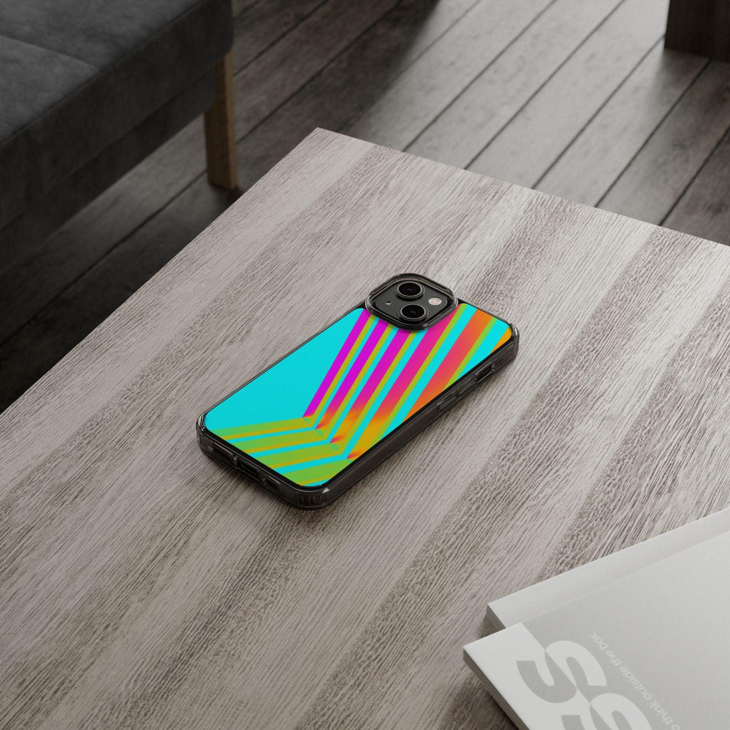 Abstract Pattern With Vibrant Color Clear Cases