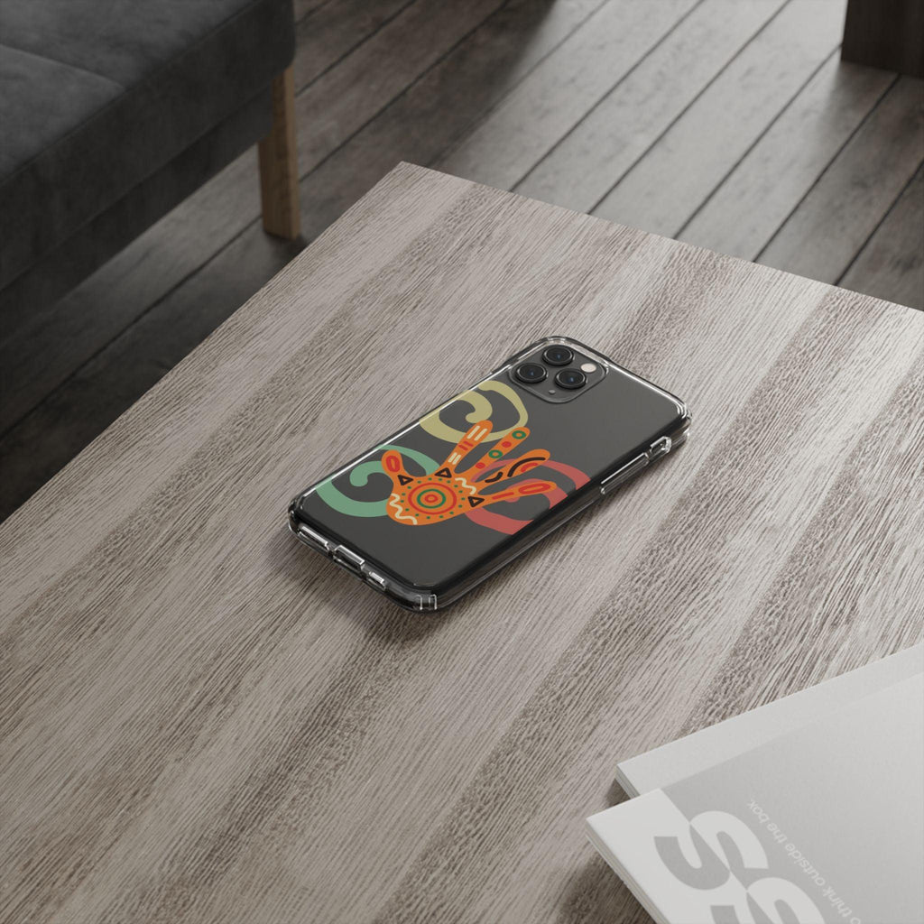 Clear Cases Colorful Hand Print design