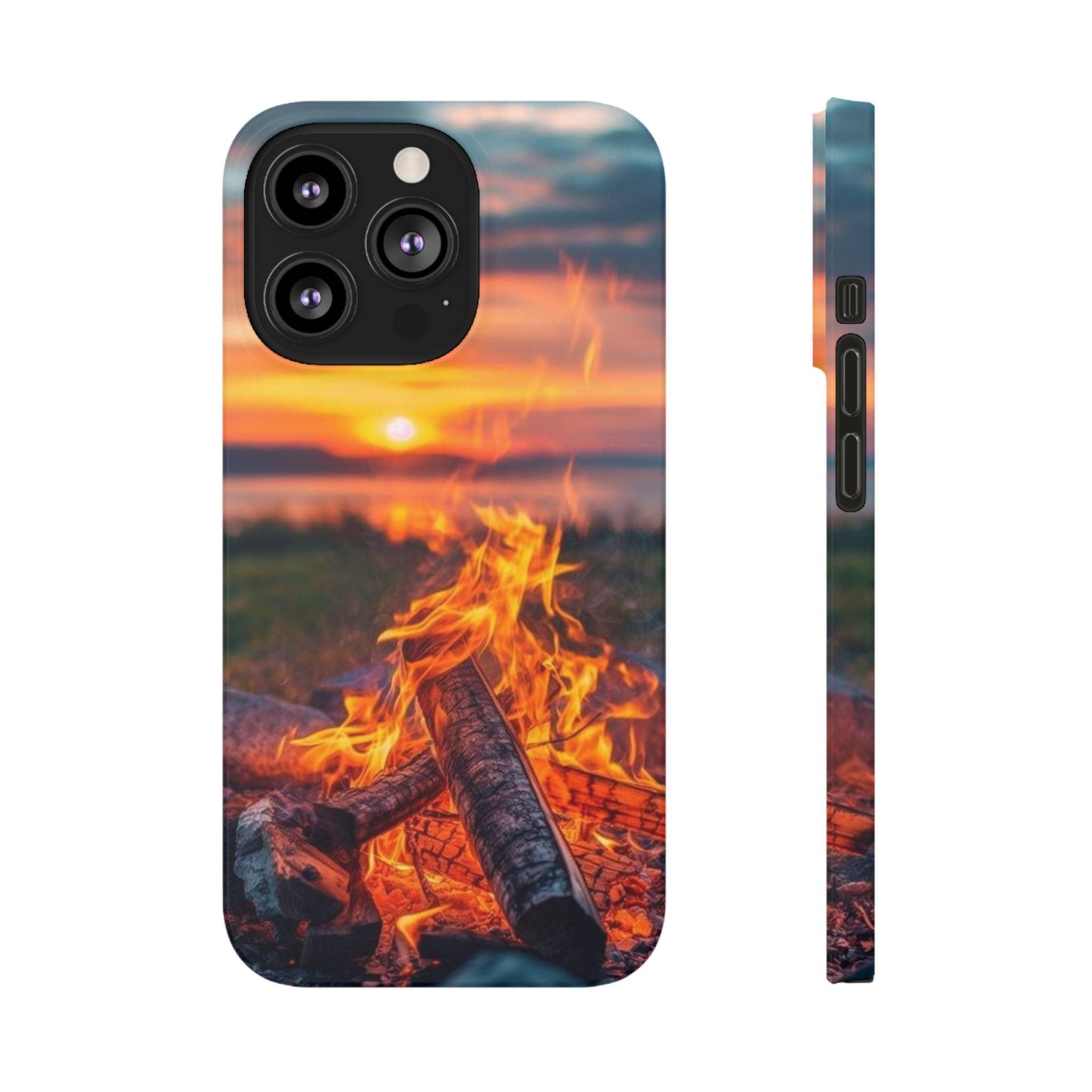 Woodland Fire Phone Case – Warmth of Nature’s Blaze on Your Device