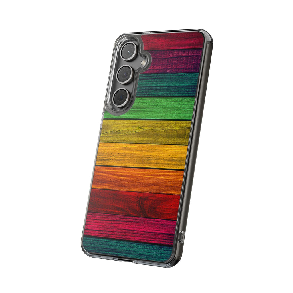 Rainbow On Woods Clear Cases