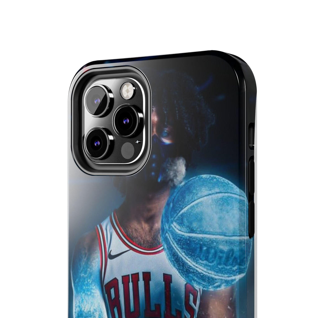 Coby White Chicago Bulls NBA Basketball Printed Tough Phone Case for iPhone & Samsung Galaxy - Dynamic Player Action Design