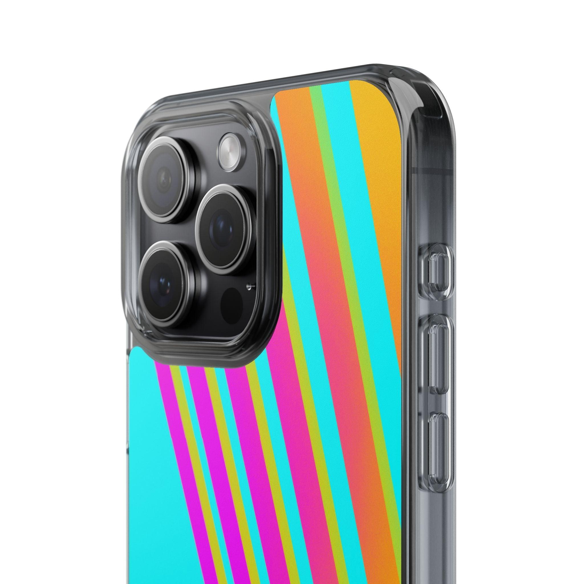 Abstract Pattern With Vibrant Color Clear Cases