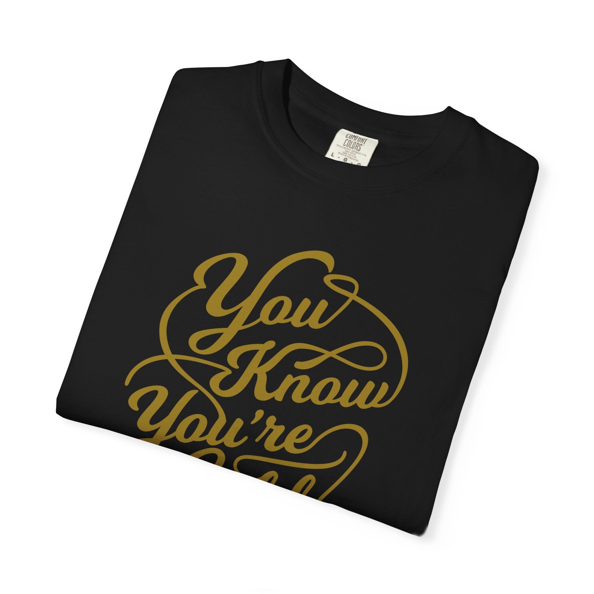 Comfort Colors Garment Dyed Unisex Shirt - Golden Vibes - DipaliZ