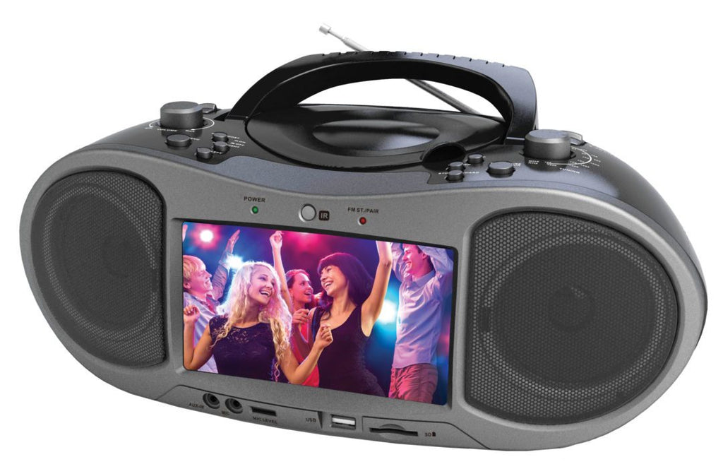 Naxa 7" Bluetooth DVD Boombox