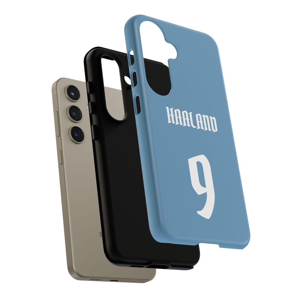 Erling Haaland PowerStrike – Rugged Dual-Layer Protection & Slim Profile | Compatible with iPhone 8 to 16 Pro Max & Samsung Galaxy S10 to S25 Ultra
