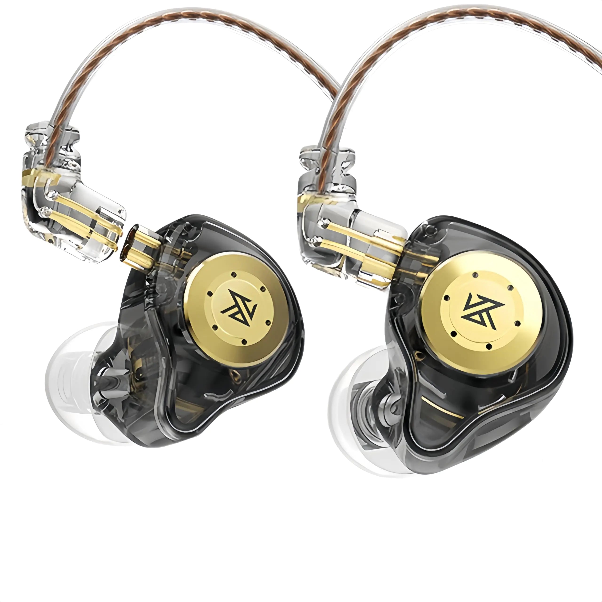 KZ EDX PRO IEM EarphonesWired Gaming EarbudsKZ in-Ear Monitor Headphones Detachable CableHiFi Deep Bass Sound with New 10mm Dynamic Driver for Singers Musicians (Black Without Mic)