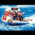 WOW Watersports Zig Zag 1 to 2 Person Inflatable Towable Steerable Tube