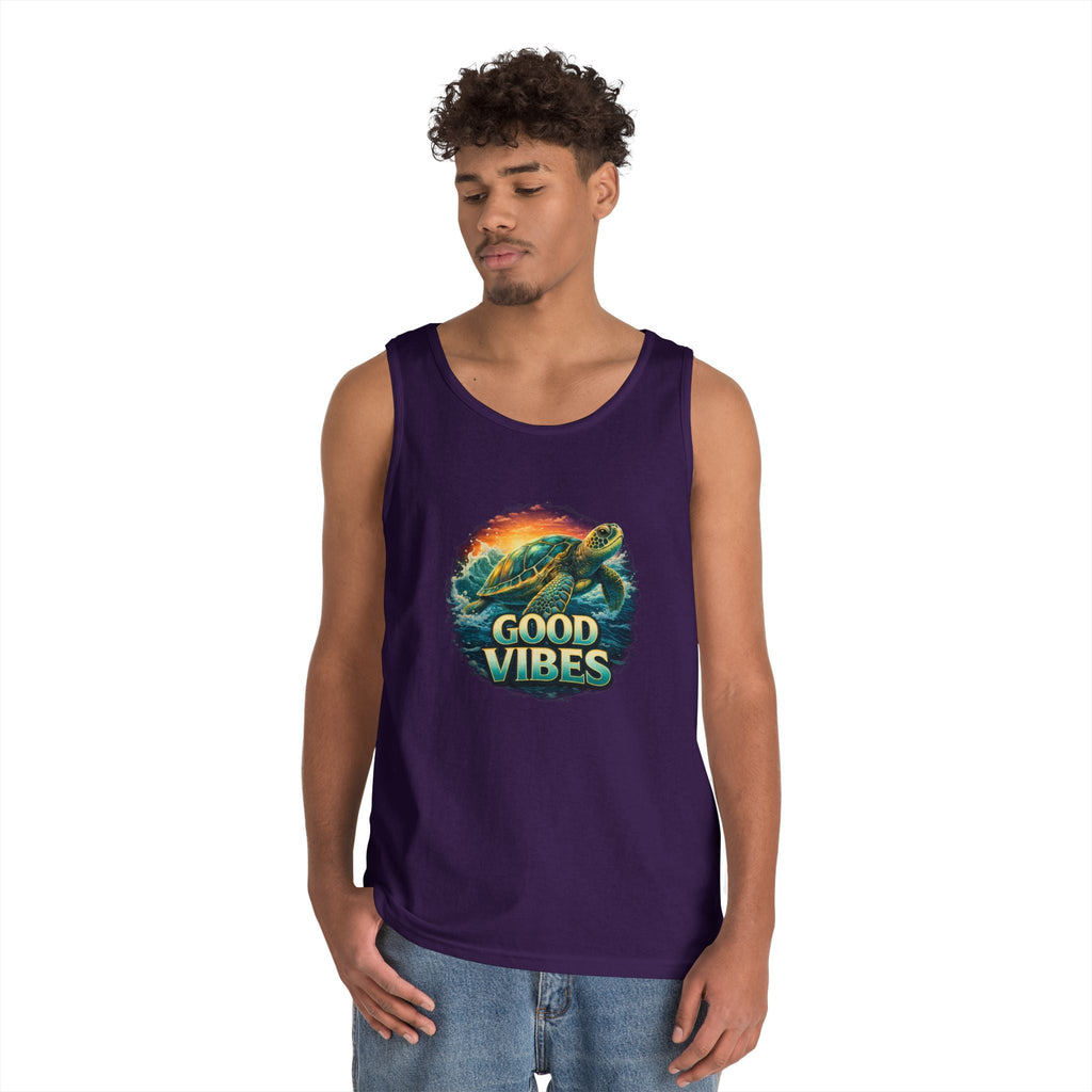 Good Vibes Turtle Tank — Surf-Inspired Beach Vacation Tank Top