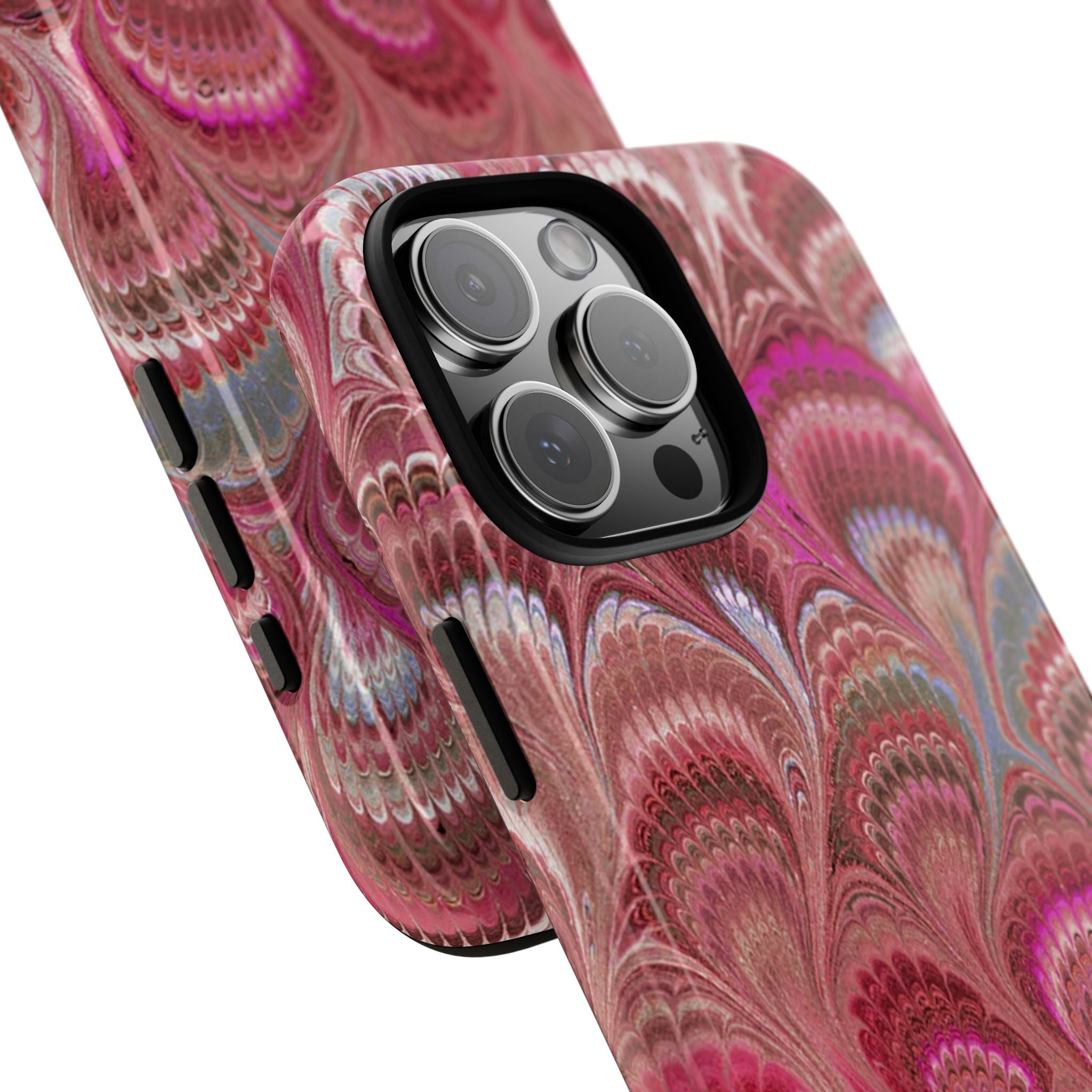Shades of Pink Marbled Phone Case —  Dual Layer - Tough Protective Phone Cover