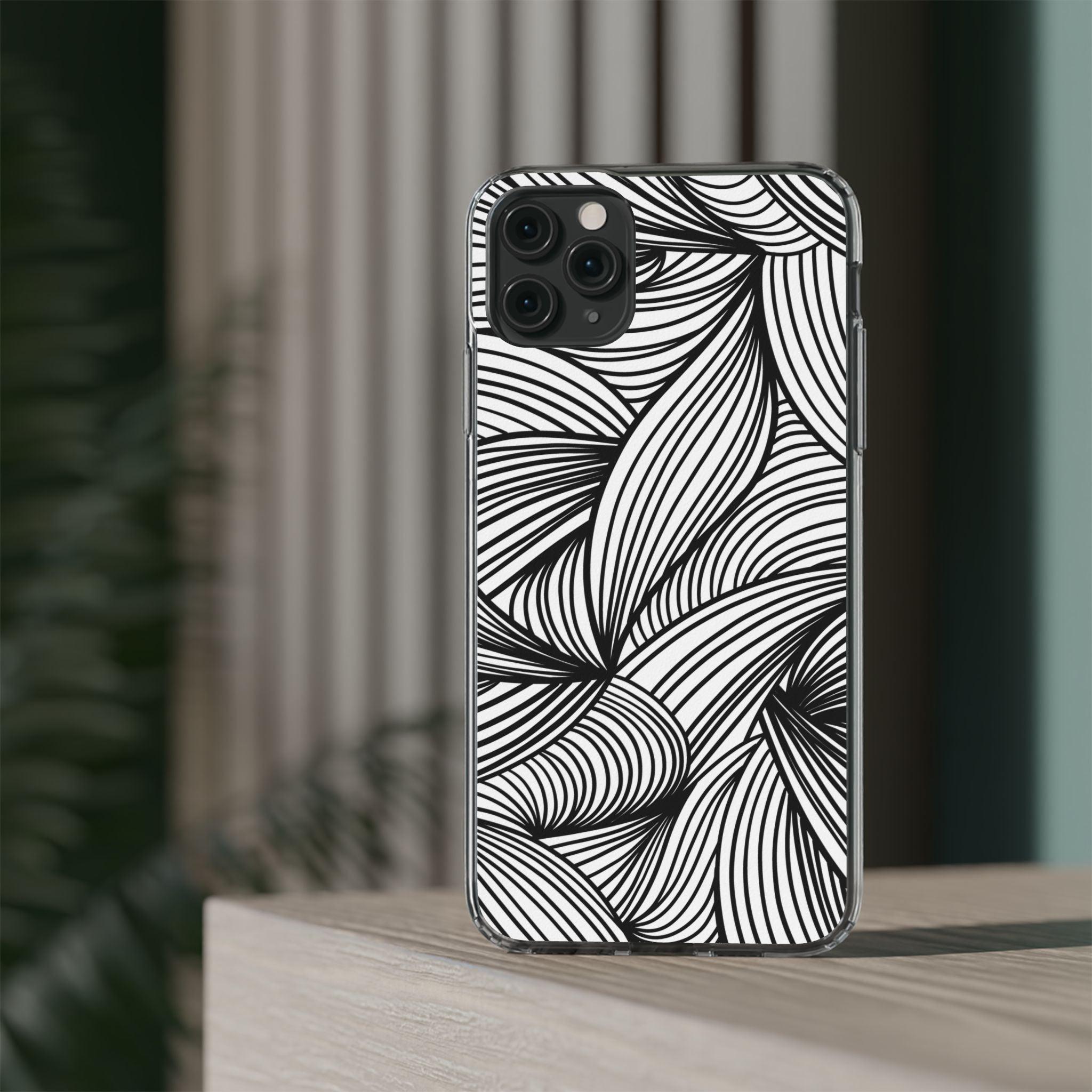 Black and White Illusion Clear Cases