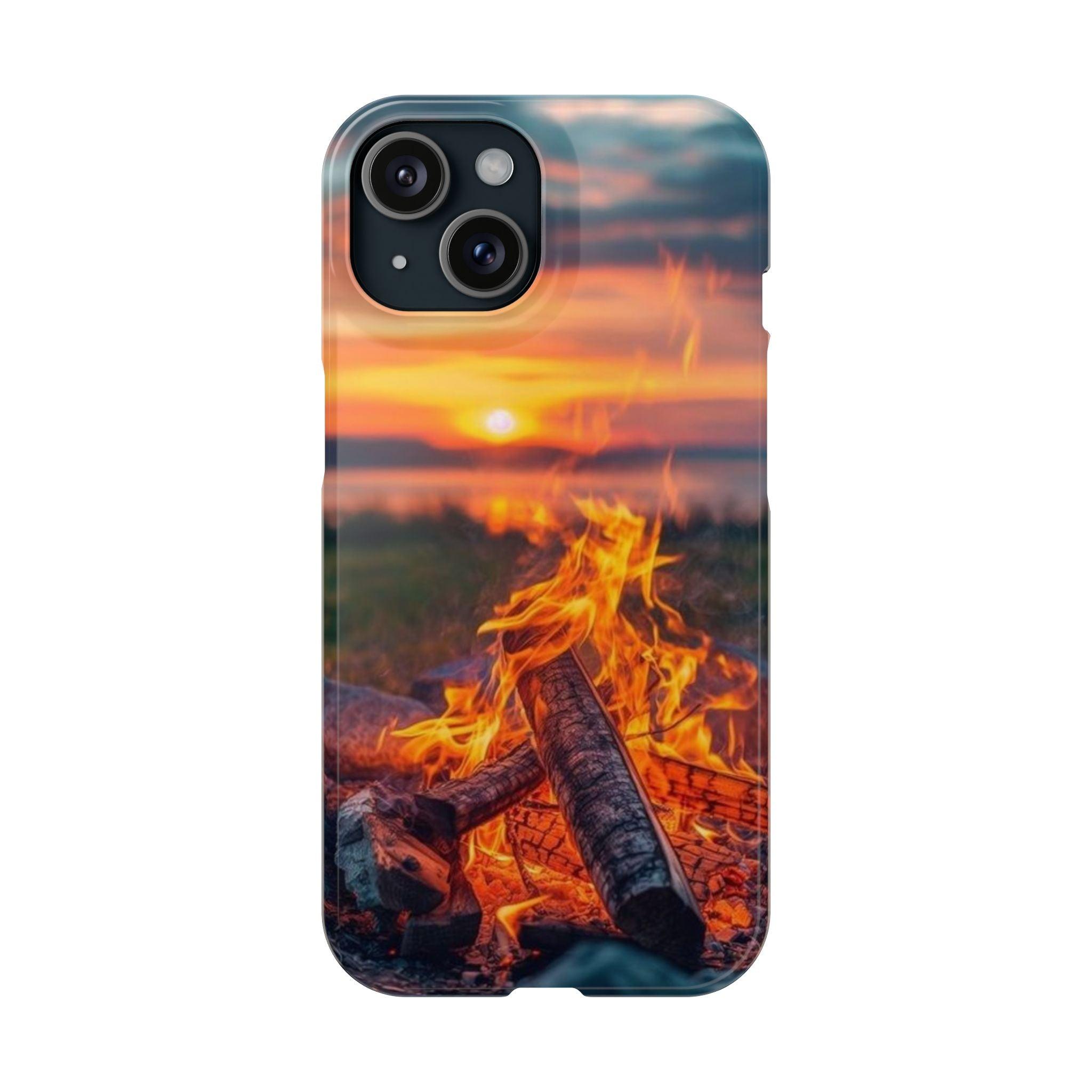 Woodland Fire Phone Case – Warmth of Nature’s Blaze on Your Device