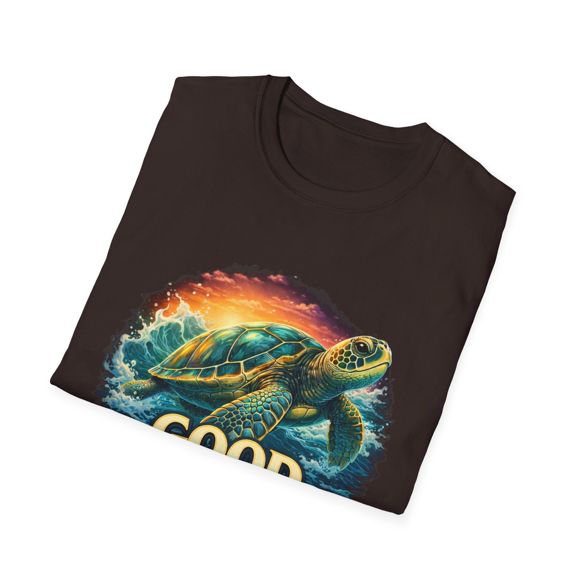 Sea Turtle 'Good Vibes' T-Shirt — Coastal Summer Surf Tee