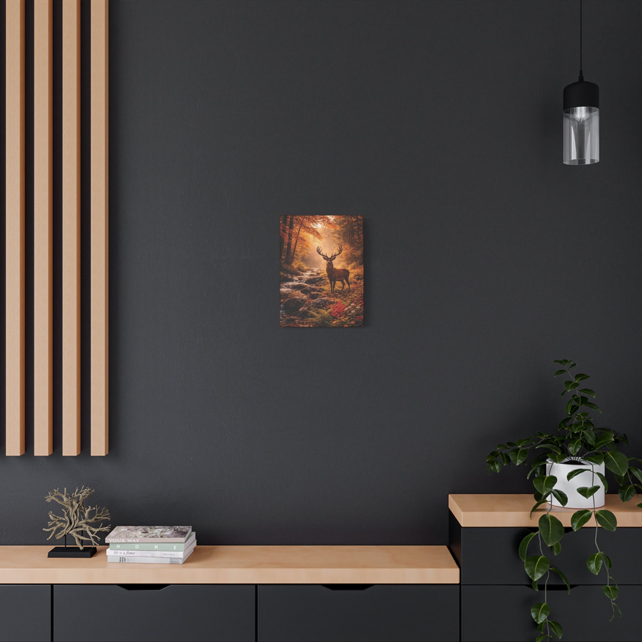 Autumn Wilderness Deer Canvas Wall Art