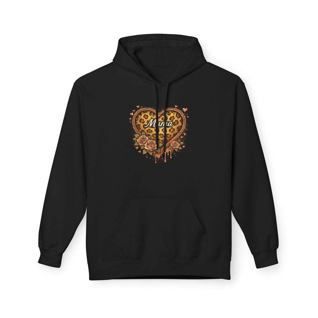 Leopard Heart Hoodie — Floral Animal Print Pullover