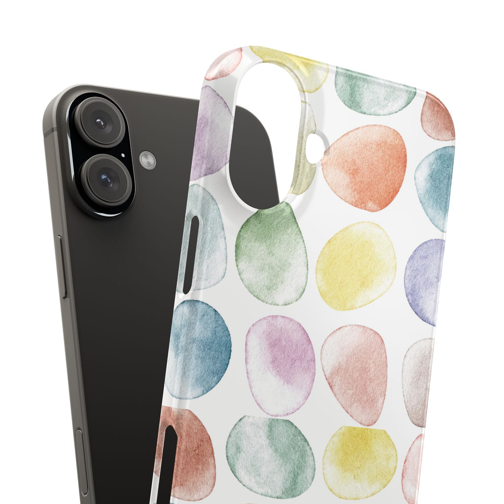 Colorful Watercolor Organic Circle iPhone 17 + many models Phone Cases