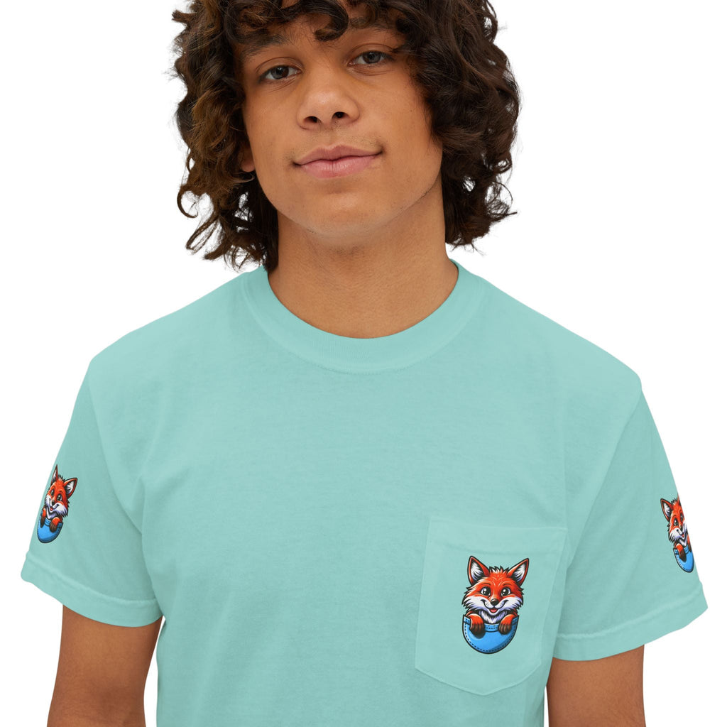 Fox In A Pocket Tee - Comfortable Cotton Style - DipaliZ